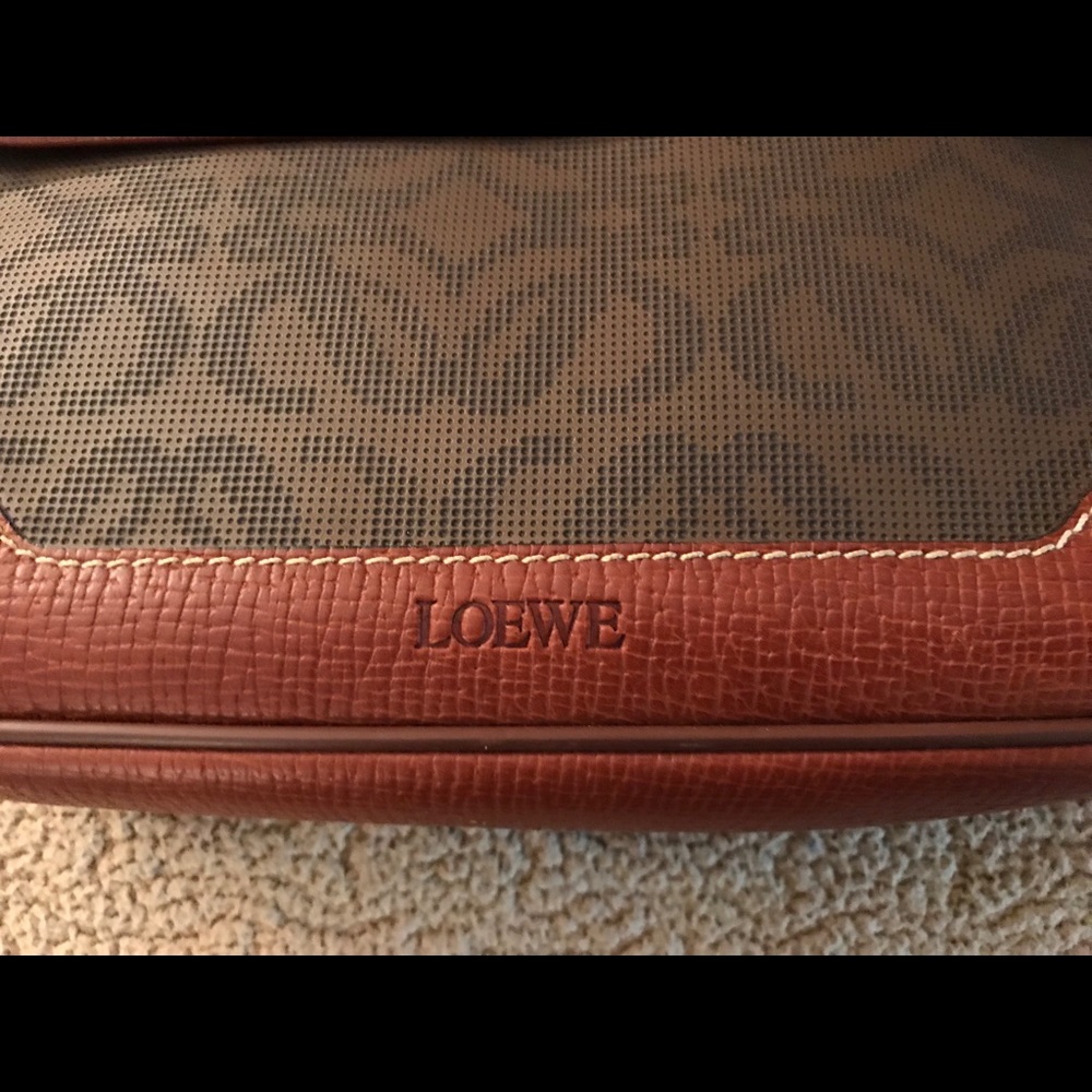Vintage Loewe logo leather handbag-original - Picture 3 of 7